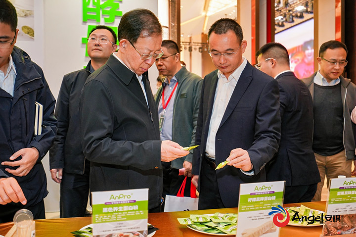 孙宝国院士在展台相识酵母卵白产品